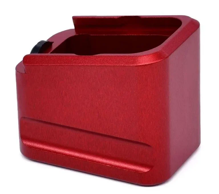 GLOCK 17/22 MAG EXT +5/+4 RED GLOCK 17/22 MAG EXT +5/+4 RED