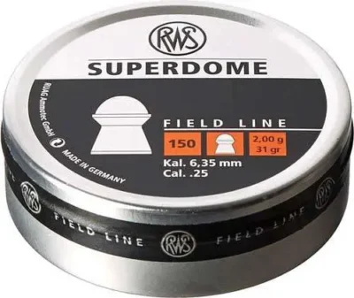 UMAREX RWS SUPERDOME PELLETS 25CAL FIELD LINE