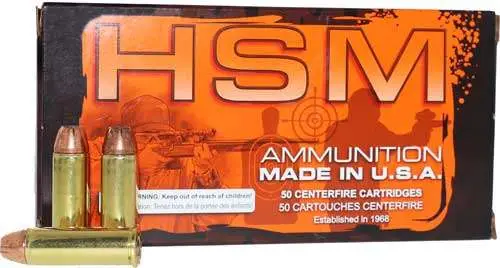 HSM Self Defense Handgun Ammunition 44 Mag. HP 300 gr. 50 rd.