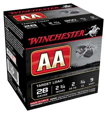 AA Target 28Ga 2.75″ 3/4oz 2dr #9 AA Target 28Ga 2.75″ 3/4oz 2dr #9