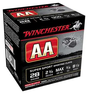 AA SptClay 28Ga 2.75″ 3/4oz Maxdr #8.5 AA SptClay 28Ga 2.75″ 3/4oz Maxdr #8.5