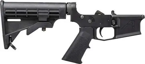 Aero Precision M4E1 Complete Lower Receiver w/ A2 Grip and M4 Stock - Anodized Black