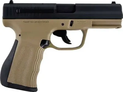 FMK G9C1G2DE 9C1 G2 FAT 9mm Luger 4″ 14+1 Dark Earth Dark Earth Polymer Grip