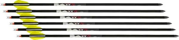 WICKED RIDGE XX75 ALUM ARROWS 20 WHITE 6PK WICKED RIDGE XX75 ALUM ARROWS 20 WHITE 6PK