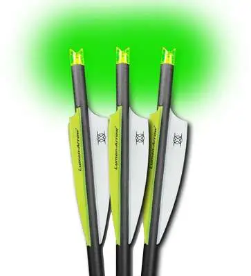 Lumenok Carbon Crossbow Bolts 20 in. Green Moon Nocks 3 pk.