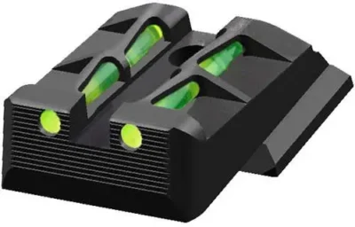 Hiviz LiteWave Ruger American Green/Red/Black Rear Black