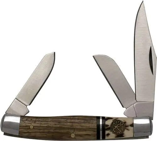 Roper Knife Laredo Stag Stockman 3 Blade 3in Roper Knife Laredo Stag Stockman 3 Blade 3in