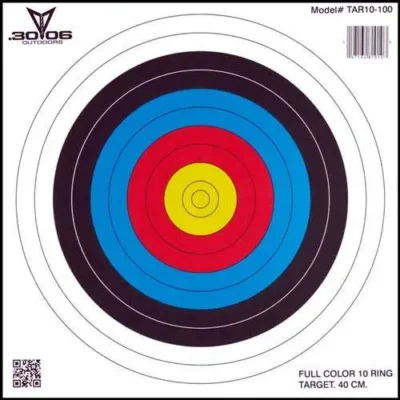 30-06 Paper Targets 40 cm 10 Ring 100 pk.