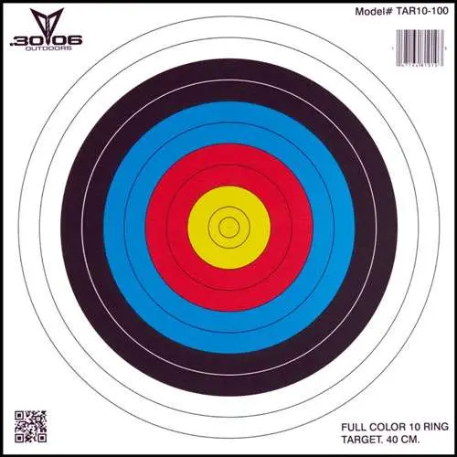30-06 Paper Targets 40 cm 10 Ring 100 pk. 30-06 Paper Targets 40 cm 10 Ring 100 pk.
