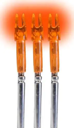 Lumenok Lighted Nocks HD Orange X 3 pk.