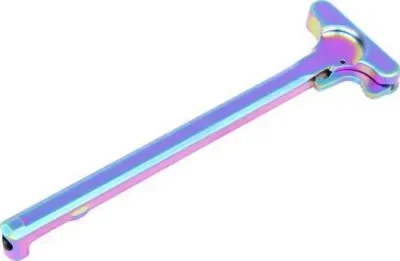 GUNTEC AR15 CHARGING HANDLE MATTE RAINBOW PVD COATED