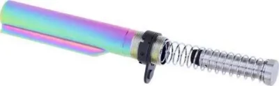 GUNTEC AR15 BUFFER TUBE WITH BUFFER & SPRING RAINBOW PVD