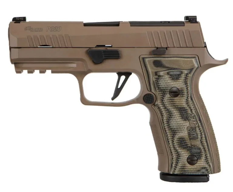Sig Sauer 320AXGCA9CWSCPNR2 P320 AXG Scorpion 9mm Luger 3.90″ 17+1 Custom Hogue G10 Piranha Grip Panels & Insert Grip Xray Night Sights Flat Dark Earth Cerakote Sig Sauer 320AXGCA9CWSCPNR2 P320 AXG Scorpion 9mm Luger 3.90″ 17+1 Custom Hogue G10 Piranha Grip Panels & Insert Grip Xray Night Sights Flat Dark Earth Cerakote