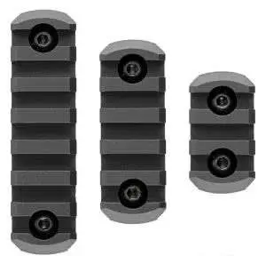 Picatinny Rail Covers M-loc 5 Slot Black Picatinny Rail Covers M-loc 5 Slot Black