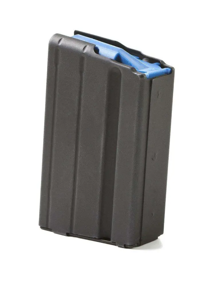 ASC AR15 MAGAZINE 6.5 BLK STS W/BLUE FOLLOWER 10/RD ASC AR15 MAGAZINE 6.5 BLK STS W/BLUE FOLLOWER 10/RD
