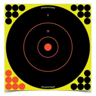 SHOOT-N-C 12in BULLS-EYE TARGET – 100 SHEET PACK