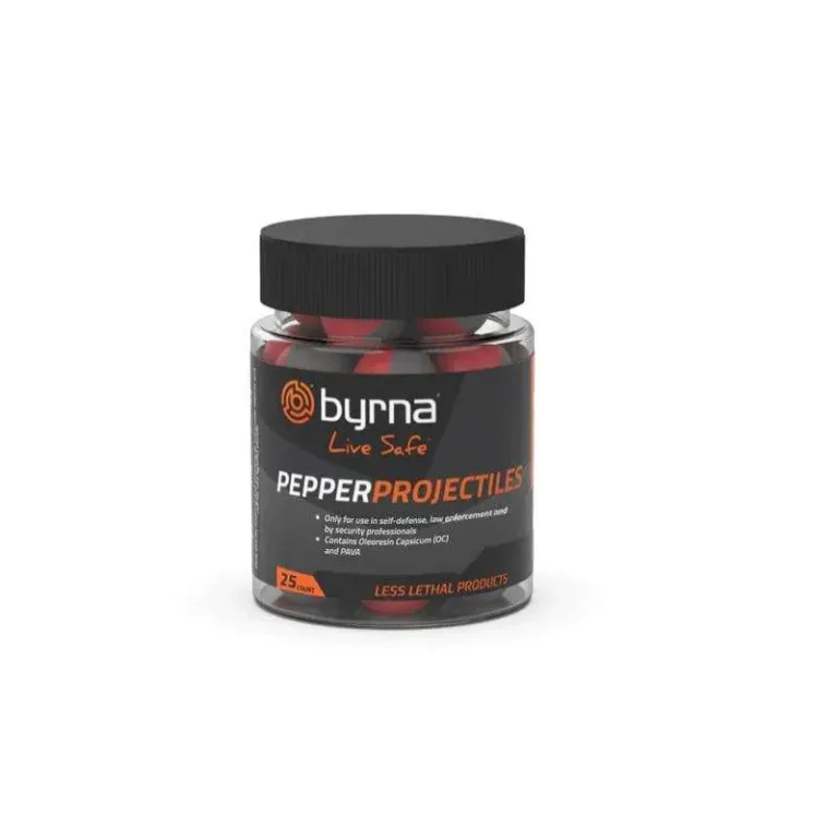 BYRNA PEPPER PROJECTILES 25PK BYRNA PEPPER PROJECTILES 25PK