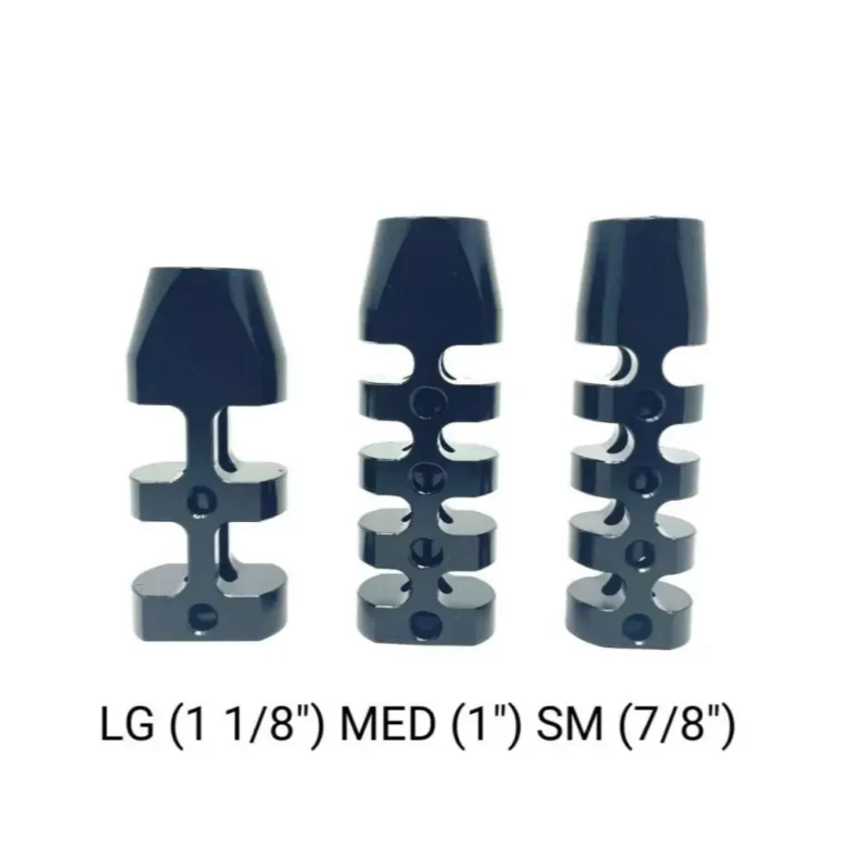 BOWD Small Muzzle Brake .875″ 4port Blk BOWD Small Muzzle Brake .875″ 4port Blk