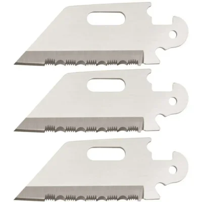 Cold Steel Click-N-Cut Replacement Blade 3 Pack(2.5″ Reverse Tanto Serr)