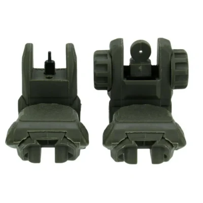 AR15 Same Plane/Low Profile Polymer Flip Up Sights w/Dual Ap