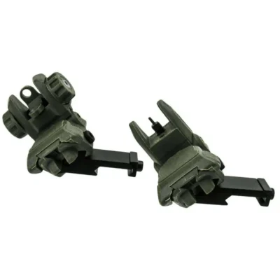 AR15 45 Degree/Low Profile Polymer Flip Up Sights w/Dual Ape