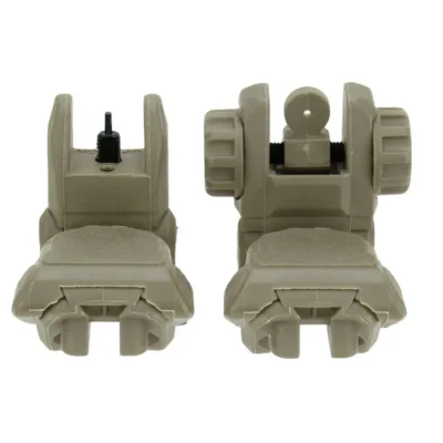 AR15 Same Plane/Low Profile Polymer Flip Up Sights w/Dual Ap