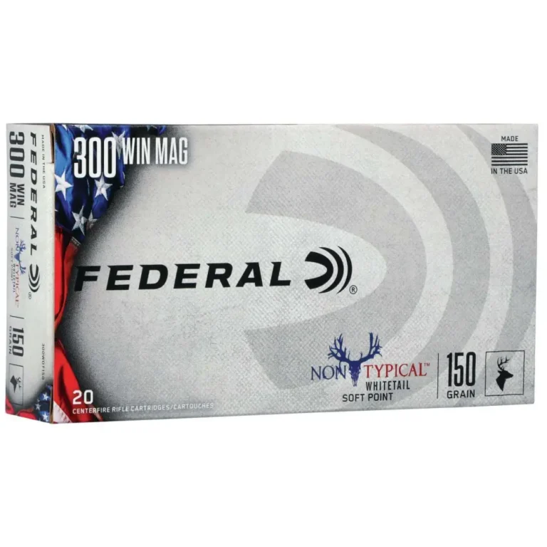 Federal 300WDT150 Non-Typical  300 Win Mag 150 gr Non-Typical Soft Point (SP) 20