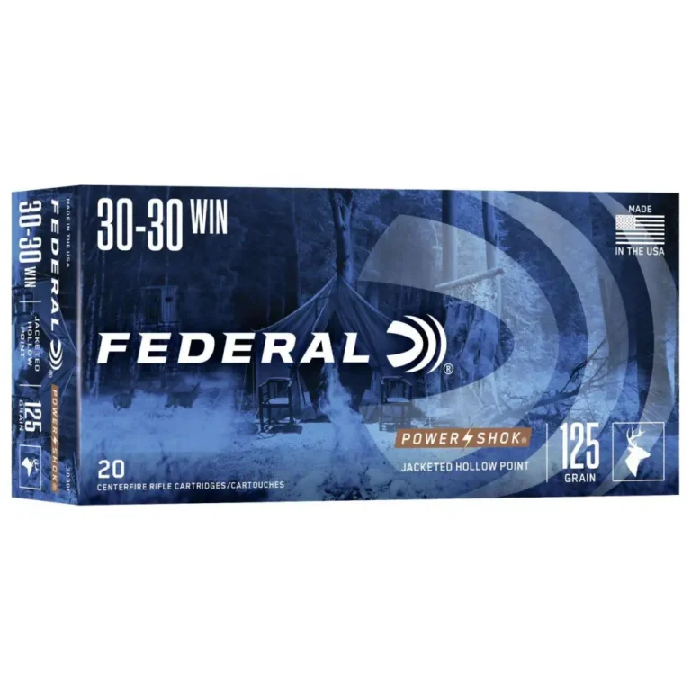 Federal 3030C Power-Shok  30-30 Win 125 gr Jacketed Hollow Point (JHP) 20 Bx/ 10