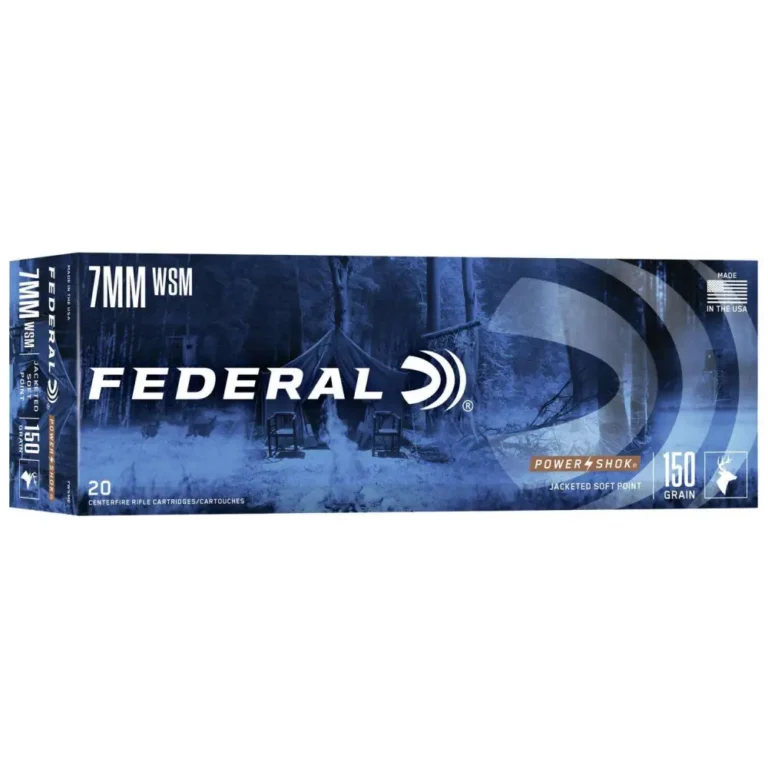 Federal 7WSME Power-Shok 7mm WSM 150 gr Jacketed Soft Point (JSP) 20 Bx/ 10 Cs Federal 7WSME Power-Shok 7mm WSM 150 gr Jacketed Soft Point (JSP) 20 Bx/ 10 Cs
