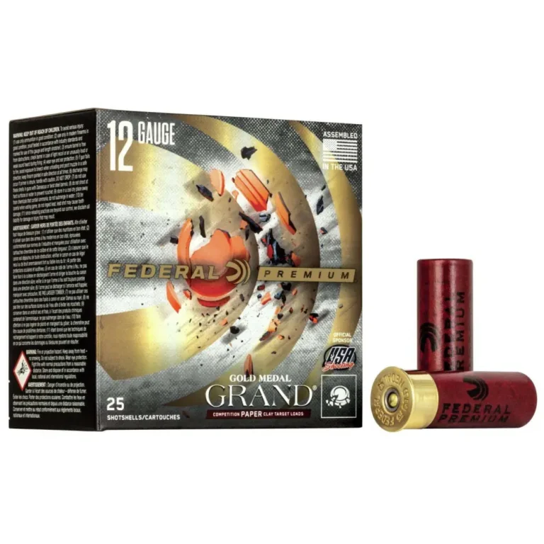 FEDERAL PREMIUM GOLD MEDAL PAPER 12GA 2-3/4″ 2-3/4DE 1OZ 8 AMMO 25RD FEDERAL PREMIUM GOLD MEDAL PAPER 12GA 2-3/4″ 2-3/4DE 1OZ 8 AMMO 25RD