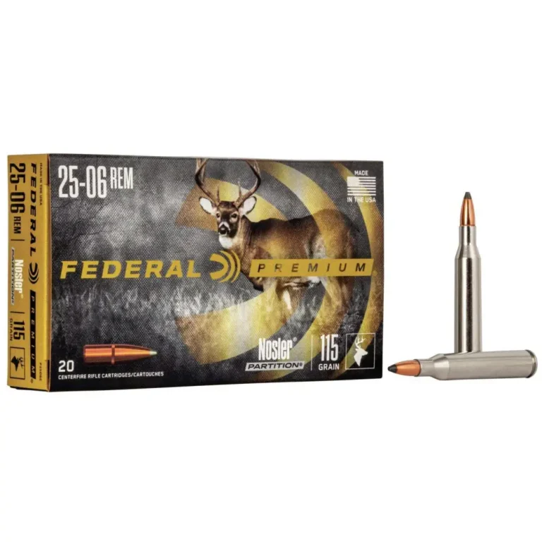 Federal P2506E Premium 25-06 Rem 115 gr Nosler Partition (NP) 20 Bx/ 10 Cs Federal P2506E Premium 25-06 Rem 115 gr Nosler Partition (NP) 20 Bx/ 10 Cs
