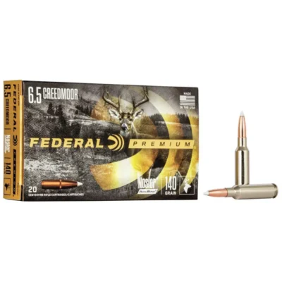 Federal P65CRDA1 Premium  6.5 Creedmoor 140 gr Nosler Accubond (AB) 20 Bx/ 10 Cs