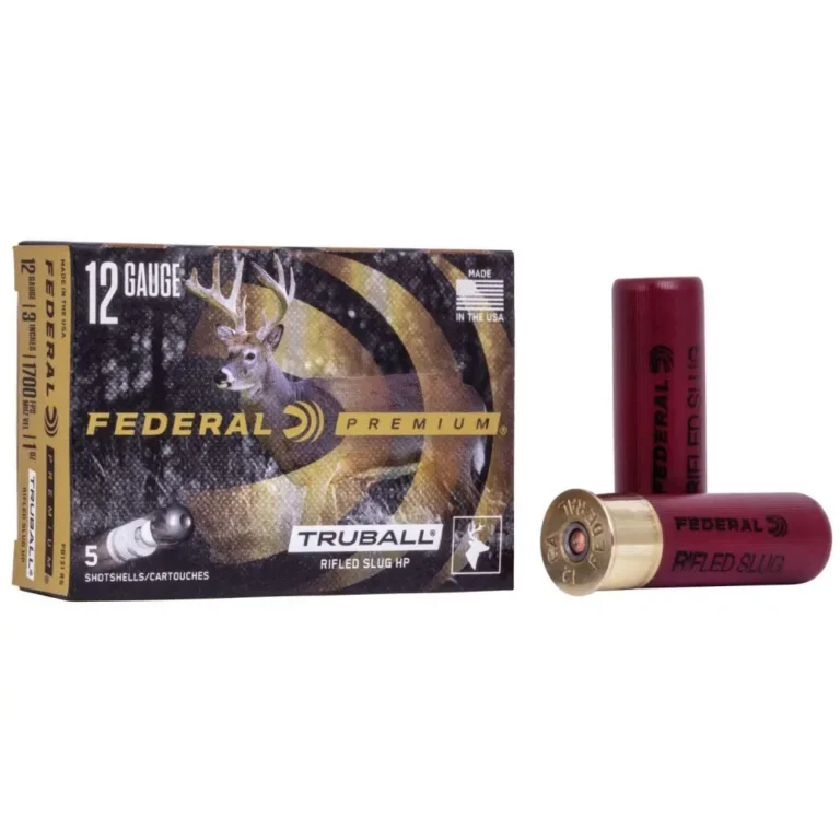 FEDERAL PREMIUM VITAL-SHOK RIFLED SLUGS 12GA 3″MAX 1OZ TRUBALL HP 5RD