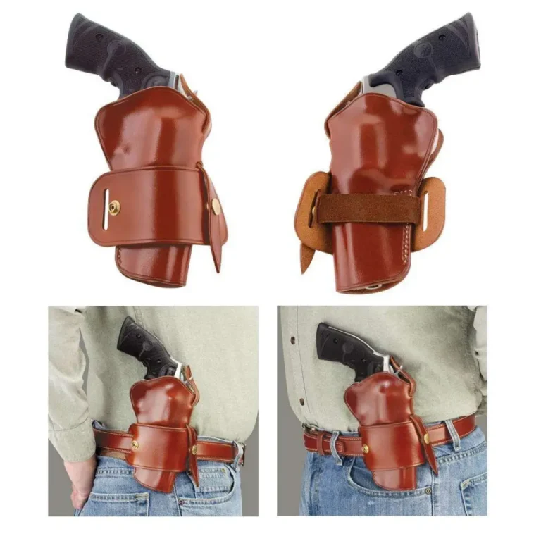 Galco WG126 Wheelgunner Tan Leather Belt S&W N Frame Ambidextrous Hand Galco WG126 Wheelgunner Tan Leather Belt S&W N Frame Ambidextrous Hand
