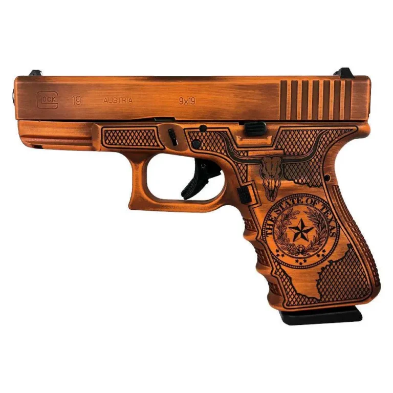 G19 GEN3 COMPACT 9MM 4″ 2/15RD USA  Texas Orange