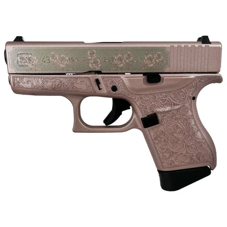 G43 SUB COMPACT 9MM 3.4″ 2/6RD CUSTOM ENGRAVED GLOCK & ROSES G43 SUB COMPACT 9MM 3.4″ 2/6RD CUSTOM ENGRAVED GLOCK & ROSES