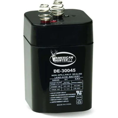 DE650S /6V 5 AMP HR LANTERN RECHARGEABLE BATTERY / SPRING TOP BULK