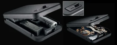 Gunvault NV300 NanoVault 300 Gun Safe Mechanical Dial Multiple 18 Gauge Steel Bl