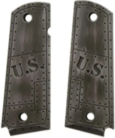 Govt. Model Aluminum – 1911 U.S. Slight Green Tint Distressed Grip