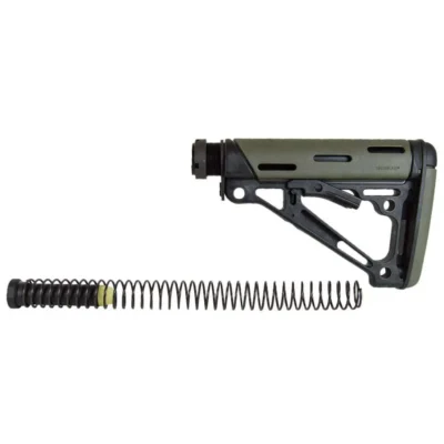 HOGUE AR15 RUBBER OVERMOLD 6-POS MILLSPEC BUTTSTOCK COMPLETE KIT OD GRN