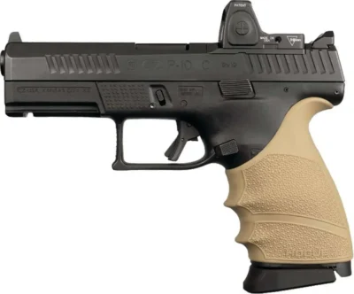 HandAll Beavertail Grip Sleeve CZ P-10 Compact 9mm FDE