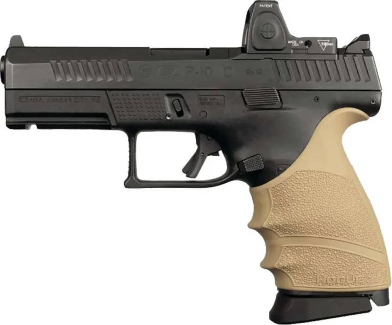 HandAll Beavertail Grip Sleeve CZ P-10 Compact 9mm FDE HandAll Beavertail Grip Sleeve CZ P-10 Compact 9mm FDE