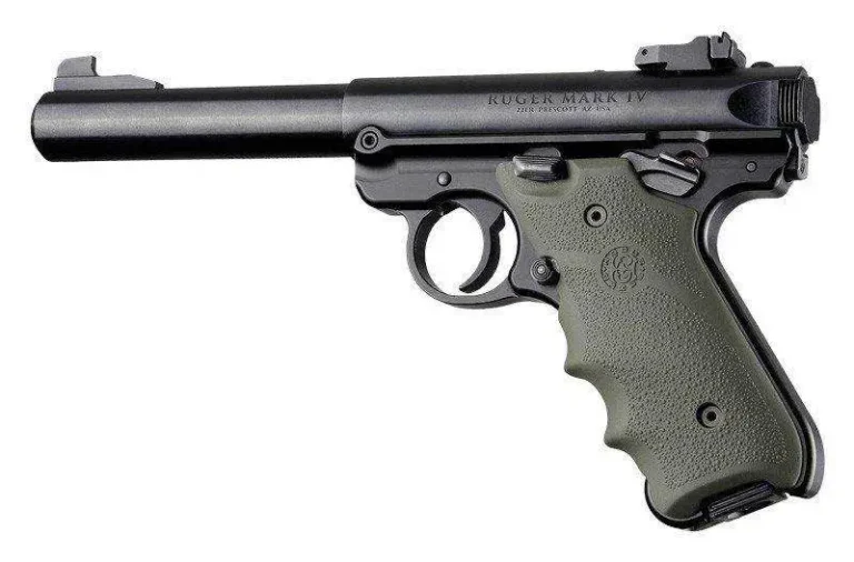 Ruger MKIV Rubber Grip with Finger Grooves OD Green Ruger MKIV Rubber Grip with Finger Grooves OD Green