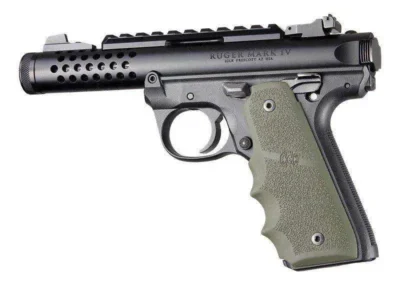 Ruger 22/45 MKIV Rubber Grip with Finger Grooves OD Green