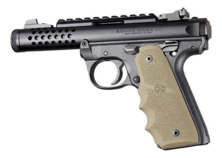 Ruger 22/45 MKIV Rubber Grip with Finger Grooves Flat Dark Earth Ruger 22/45 MKIV Rubber Grip with Finger Grooves Flat Dark Earth