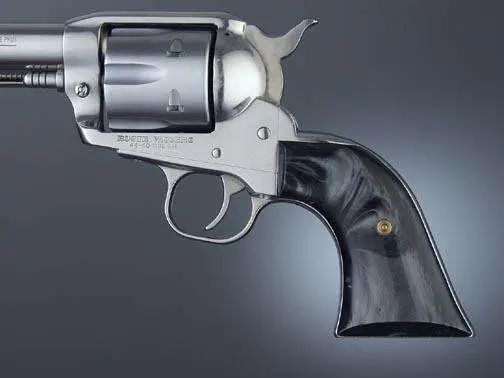 HOGUE COWBOY GRIP RUGER VAQUERO BLACK PEARLIZED HOGUE COWBOY GRIP RUGER VAQUERO BLACK PEARLIZED