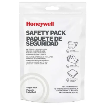 Honeywell Safety Single Pack – Face Mask Gloves & Cleansing Wipes