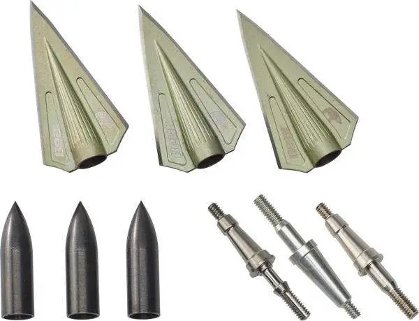 Bear Razor Head VWS Double Bevel Broadheads Kit 150-250 gr. 3 pk. Bear Razor Head VWS Double Bevel Broadheads Kit 150-250 gr. 3 pk.
