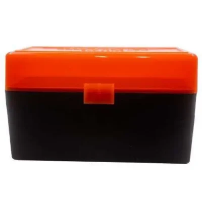 409 – .243/.308 Cal. 50rd Hunter Orange/Black ammo box