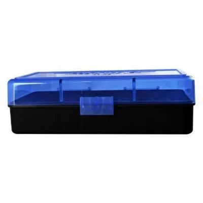 454 – 50 A.E. 50Rrd Blue w/Black bottom ammo box
